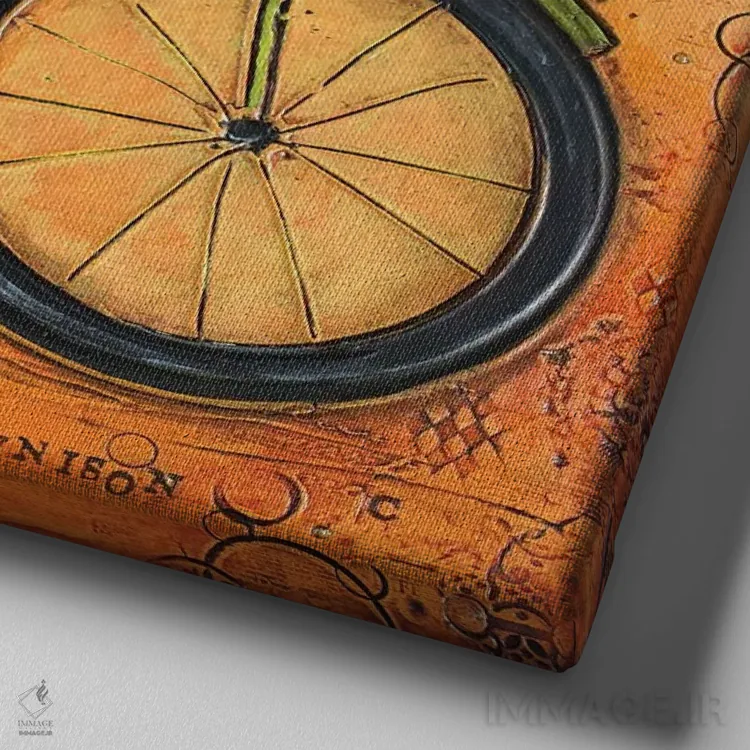 تابلو عشق همیشه پاسخ است (نمونه اول) اثر کارولین کینیسون - نمای نزدیک بافت بوم