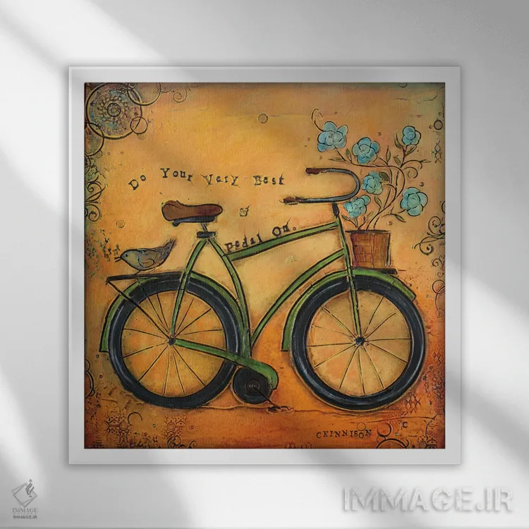 تابلو عشق همیشه پاسخ است (نمونه اول) اثر کارولین کینیسون - نمای قابدار سفید