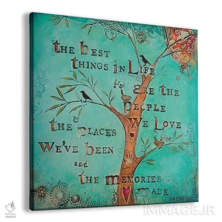 تابلو بهترین چیزهای زندگی اثر کارولین کینیسون - نمای پرسپکتیو محصول