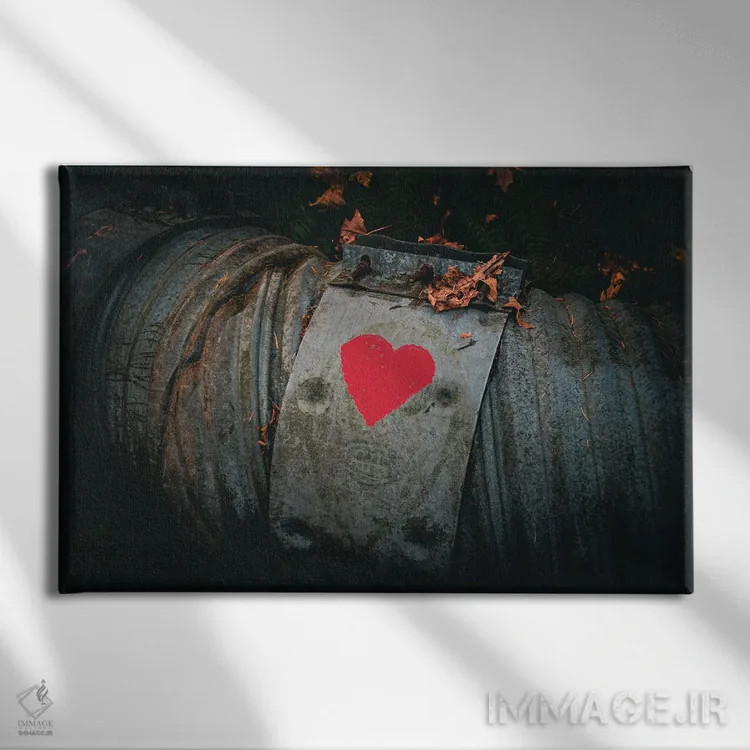 تابلو عشق همان چیزی است که انتخاب را ممکن میسازد اثر کت کریگن - نمای روبهرو روی دیوار