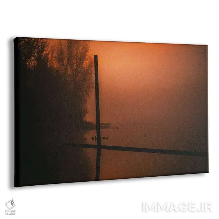 تابلو آسمان نارنجیرنگ اثر کت کریگن - نمای پرسپکتیو محصول