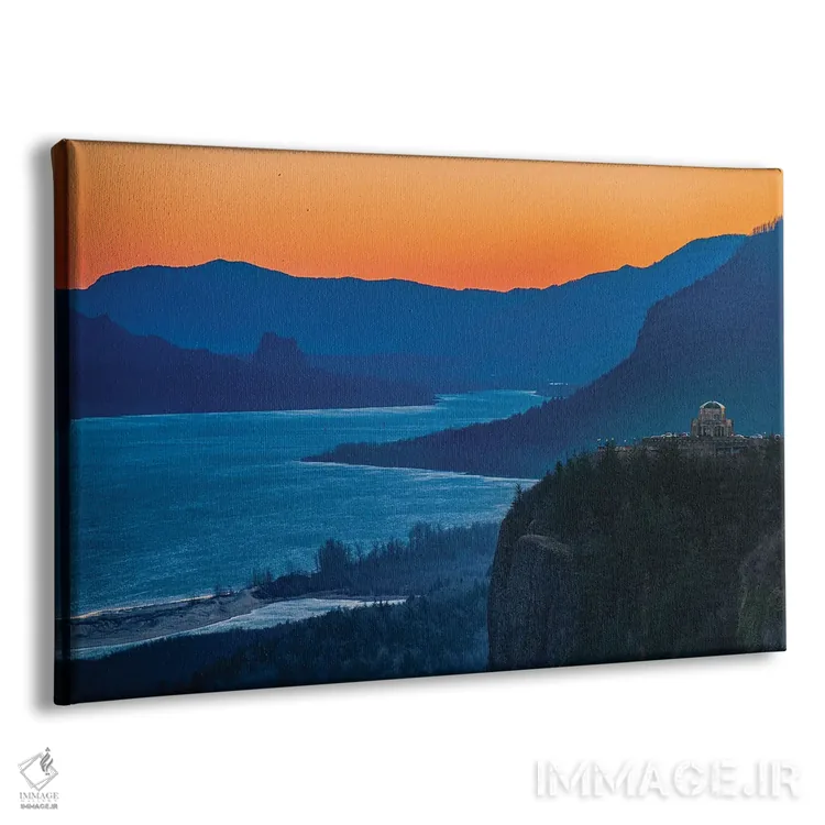 تابلو ویستا هاوس در کراون پوینت هنگام طلوع آفتاب اثر کت کریگن - نمای پرسپکتیو محصول