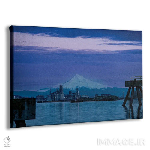 تابلو کوه هود آبی اثر کت کریگن - نمای پرسپکتیو محصول