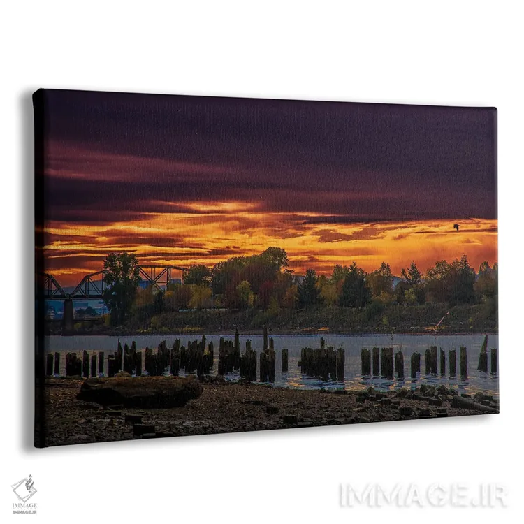 تابلو طلوع آفتاب در پارک کلیسای جامع اثر کت کریگن - نمای پرسپکتیو محصول