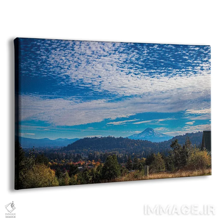 تابلو لبهٔ پاییزی کوه هود اثر کت کریگن - نمای پرسپکتیو محصول