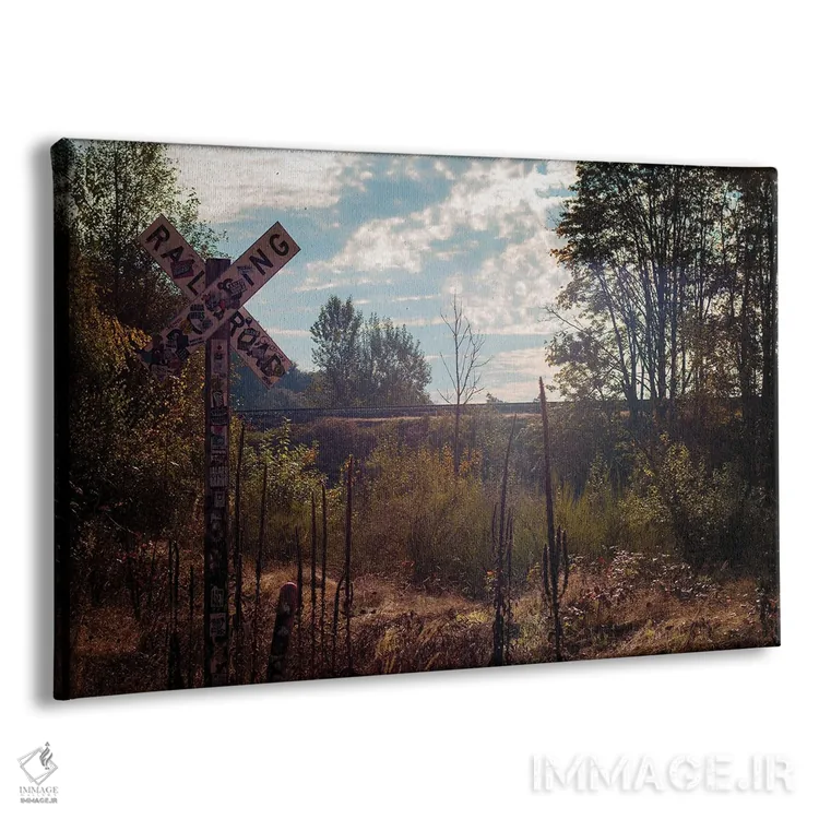 تابلو تقاطع راهآهن اثر کت کریگن - نمای پرسپکتیو محصول