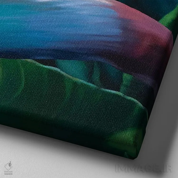 تابلو پرنده بهشتی اثر کلویی هدن - نمای نزدیک بافت بوم