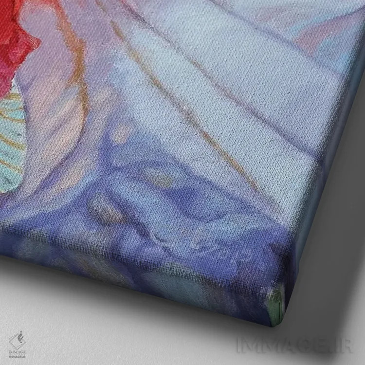 تابلو لطافت اثر کلویی هدن - نمای نزدیک بافت بوم