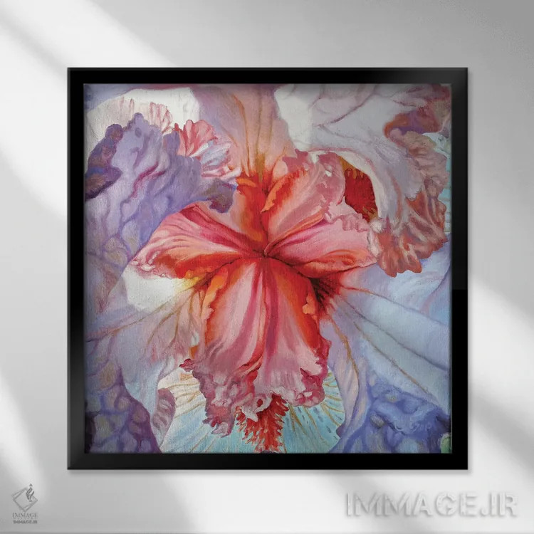 تابلو لطافت اثر کلویی هدن - نمای قابدار مشکی