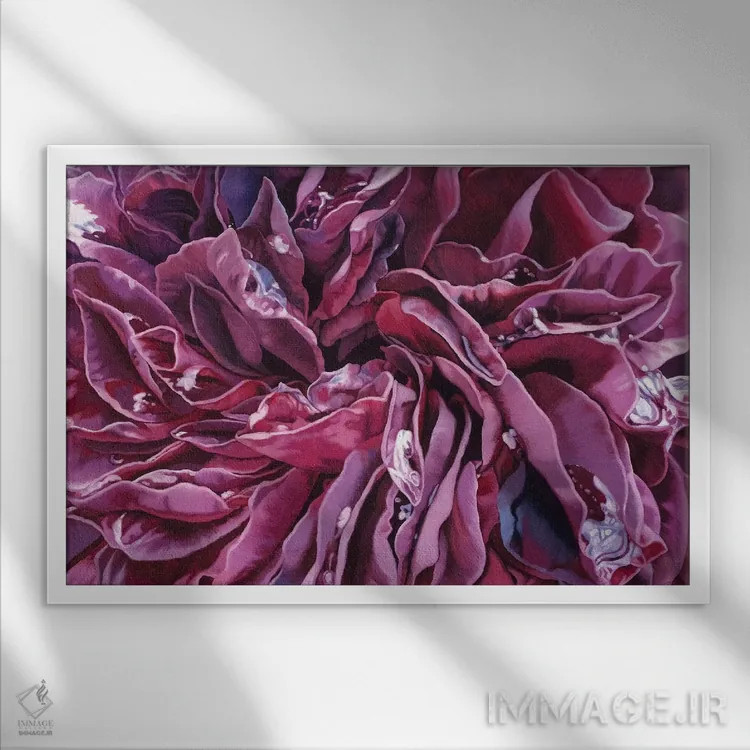 تابلو آگاپه (عشق الهی) اثر کلویی هدن - نمای قابدار سفید