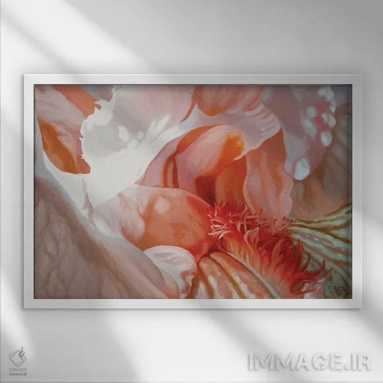 تابلو پرستش الهه اثر کلویی هدن - نمای قابدار سفید