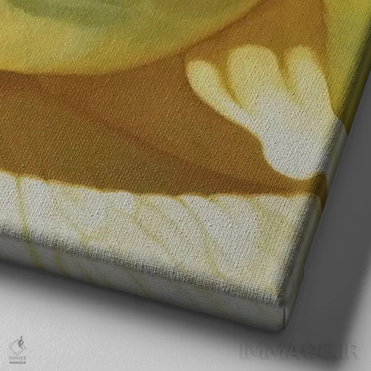 تابلو صمیمیت II اثر کلویی هدن - نمای نزدیک بافت بوم