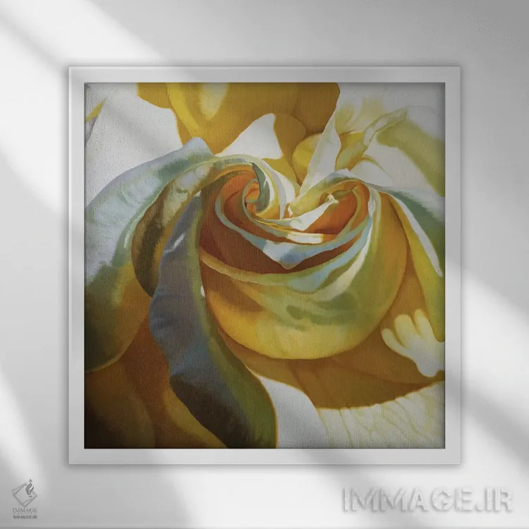 تابلو صمیمیت II اثر کلویی هدن - نمای قابدار سفید