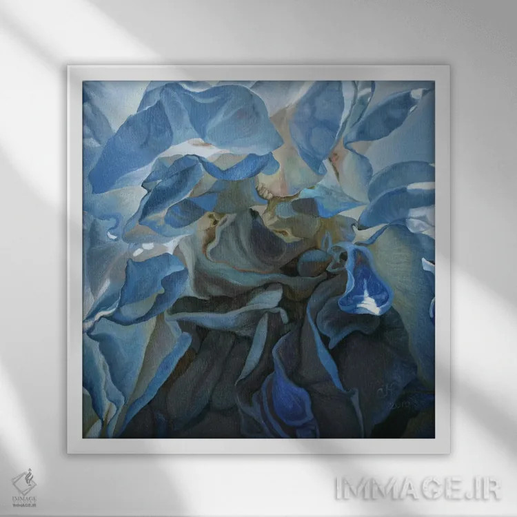 تابلو نور درونی اثر کلویی هدن - نمای قابدار سفید