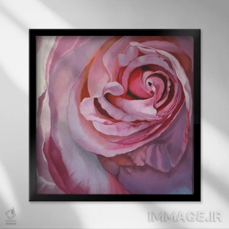 تابلو کوندالینی ماتا شاکتی (مفهوم معنوی هندی) اثر کلویی هدن - نمای قابدار مشکی