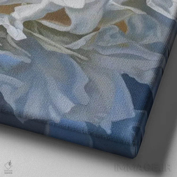 تابلو صد تومانی سالت اسپرینگ V اثر کلویی هدن - نمای نزدیک بافت بوم