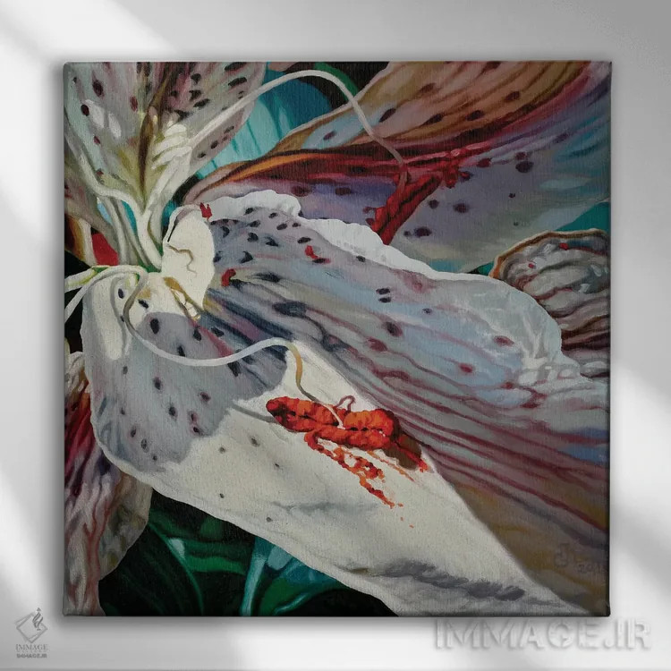 تابلو تسلیم اثر کلویی هدن - نمای روبهرو روی دیوار