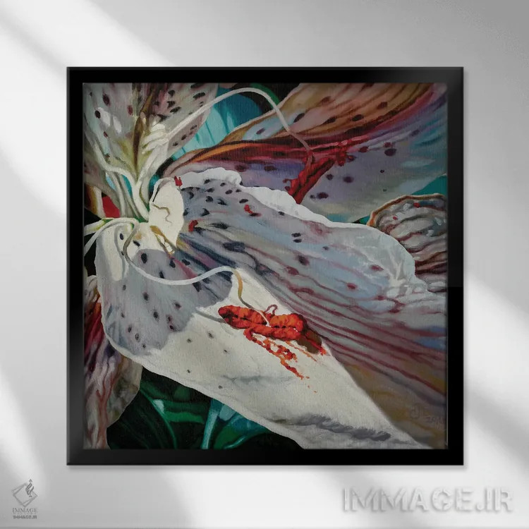 تابلو تسلیم اثر کلویی هدن - نمای قابدار مشکی