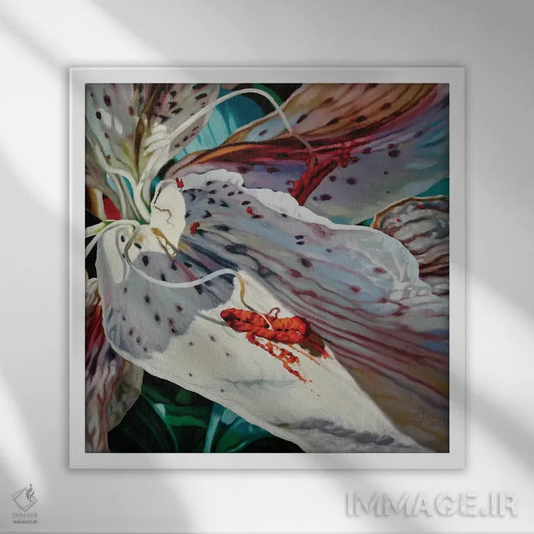 تابلو تسلیم اثر کلویی هدن - نمای قابدار سفید