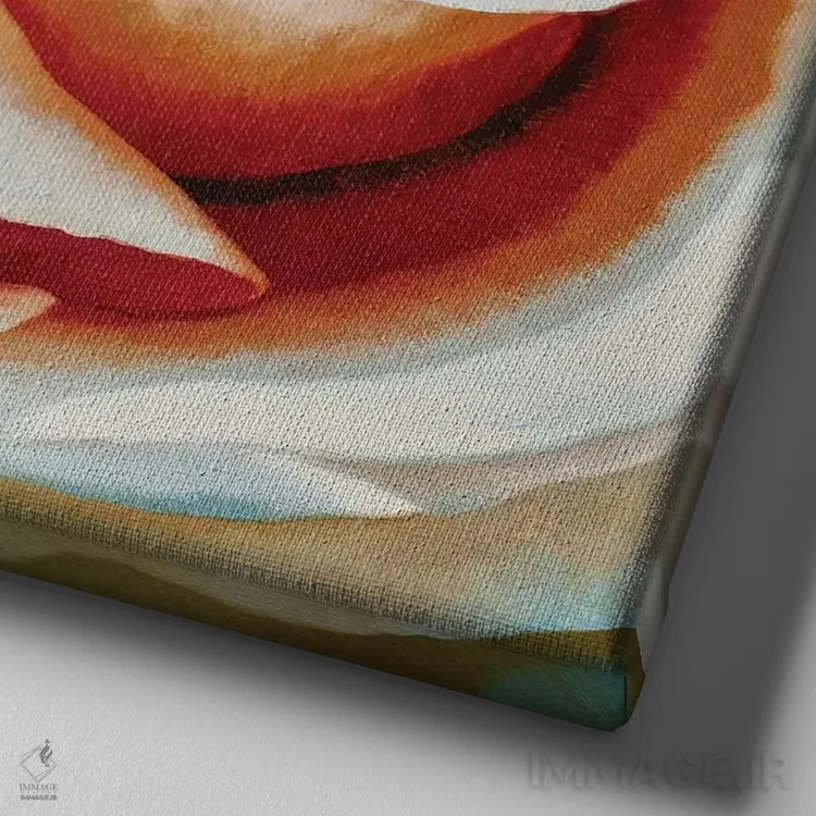 تابلو آغاز II اثر کلویی هدن - نمای نزدیک بافت بوم