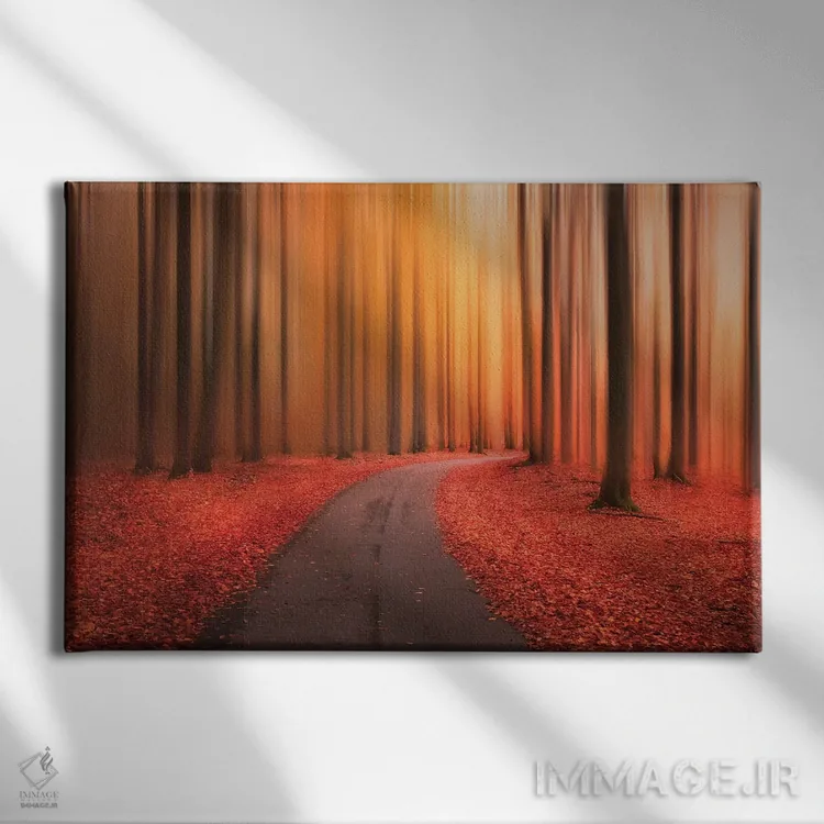 تابلو راهی به سوی ناشناخته اثر کریستین لیندستن - نمای روبهرو روی دیوار