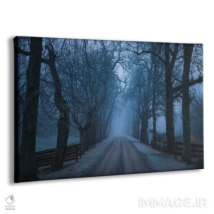 تابلو دشت خوابآلود (اقتباس از داستان سیاهچاله خوابآلود) اثر کریستین لیندستن - نمای پرسپکتیو محصول