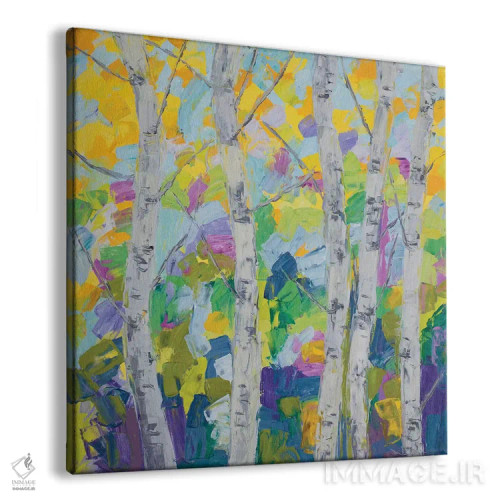 تابلو درخت توس رقصان I اثر آن مری کولیک - نمای پرسپکتیو محصول