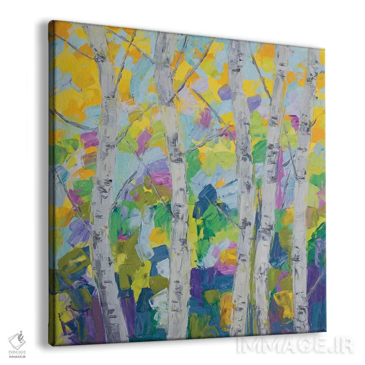 تابلو درخت توس رقصان I اثر آن مری کولیک - نمای پرسپکتیو محصول