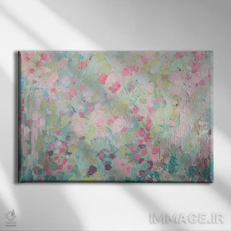 تابلو درخت ساکورای رقصان اثر آن مری کولیک - نمای روبهرو روی دیوار