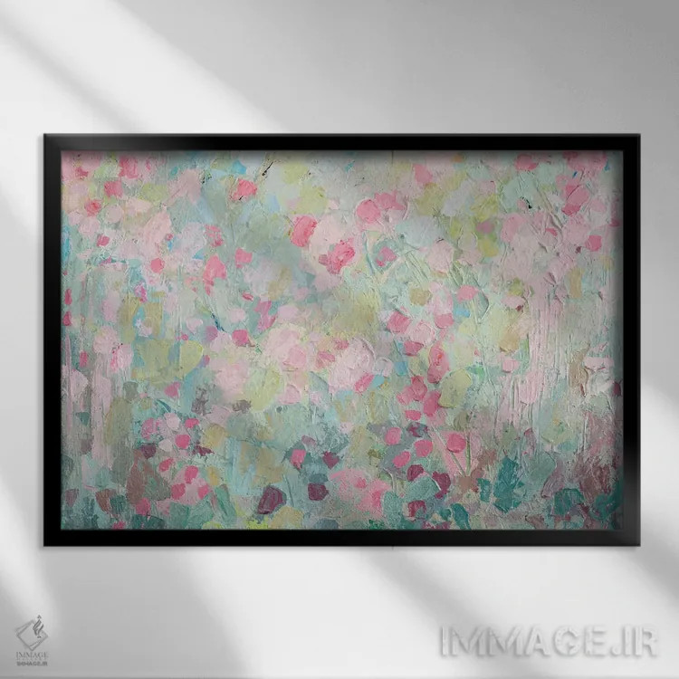 تابلو درخت ساکورای رقصان اثر آن مری کولیک - نمای قابدار مشکی