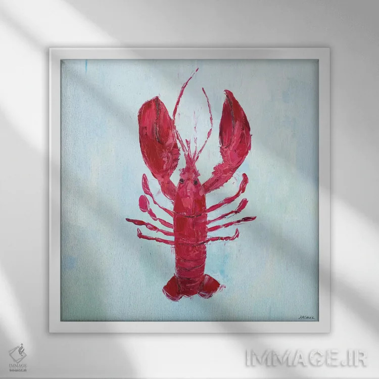 تابلو دوستان چنگالی I اثر آن مری کولیک - نمای قابدار سفید