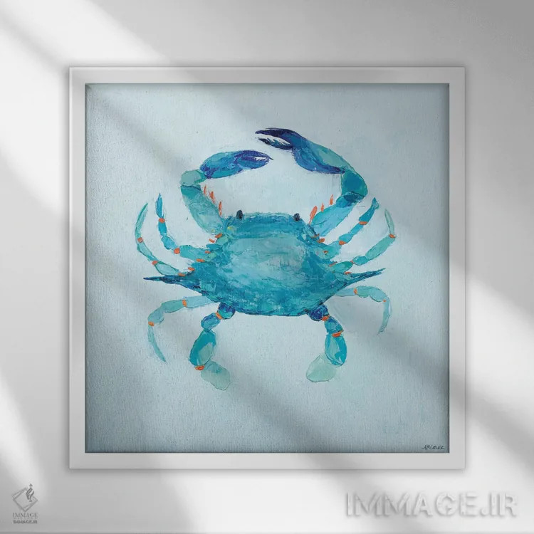 تابلو دوستان چنگالی II اثر آن مری کولیک - نمای قابدار سفید