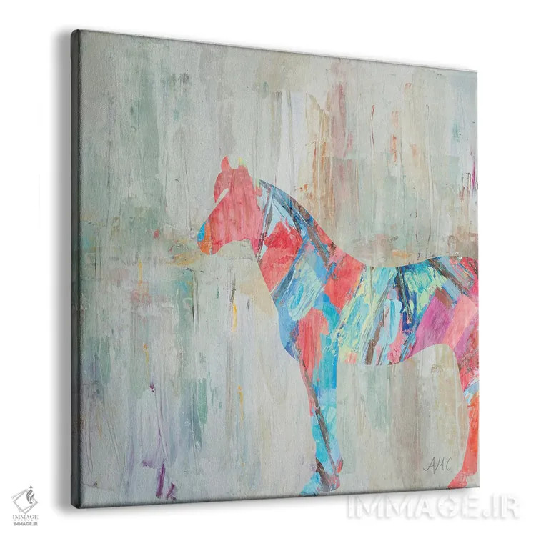 تابلو اسب ریزوم اثر آن مری کولیک - نمای پرسپکتیو محصول