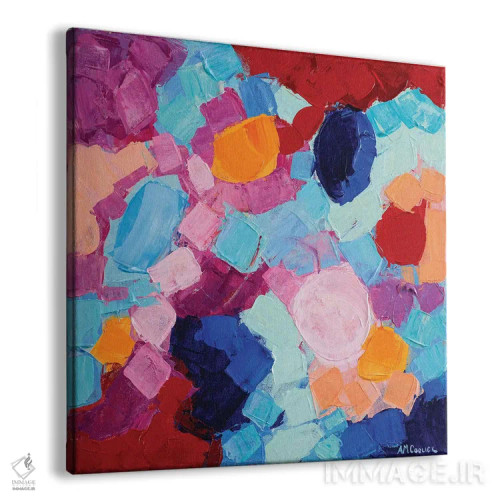 تابلو جشن آمبی شکل گلی I اثر آن مری کولیک - نمای پرسپکتیو محصول