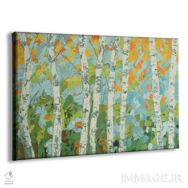 تابلو درخت غان رقصان پاییزی اثر آن مری کولیک - نمای پرسپکتیو محصول