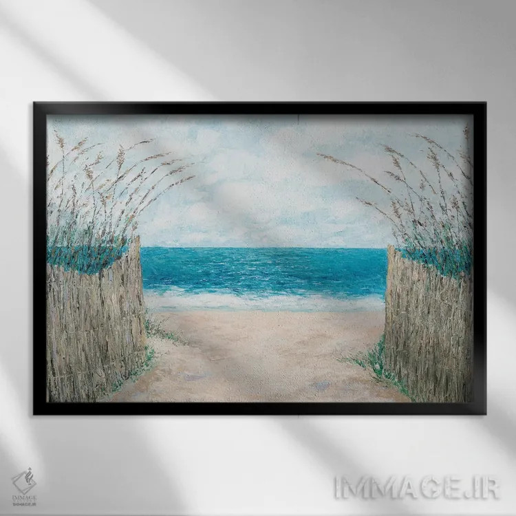 تابلو پیادهرو پل شنی اثر آن مری کولیک - نمای قابدار مشکی