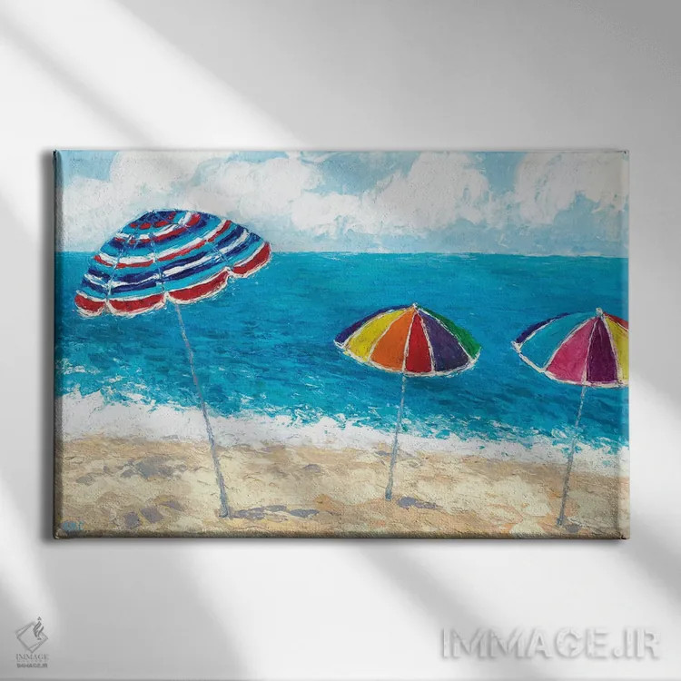 تابلو در کنار ساحل I اثر آن مری کولیک - نمای روبهرو روی دیوار