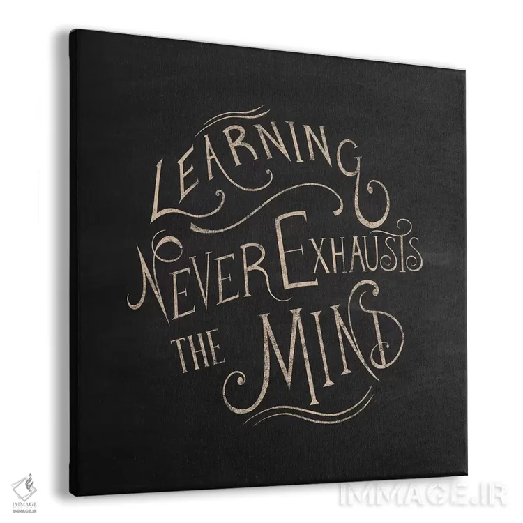 تابلو یادگیری هرگز خسته نمیکند اثر فایو بای فایو کالکتیو - نمای پرسپکتیو محصول