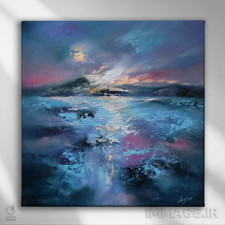 تابلو فرارسیدن شب اثر کریستوفر لیتر - نمای روبهرو روی دیوار