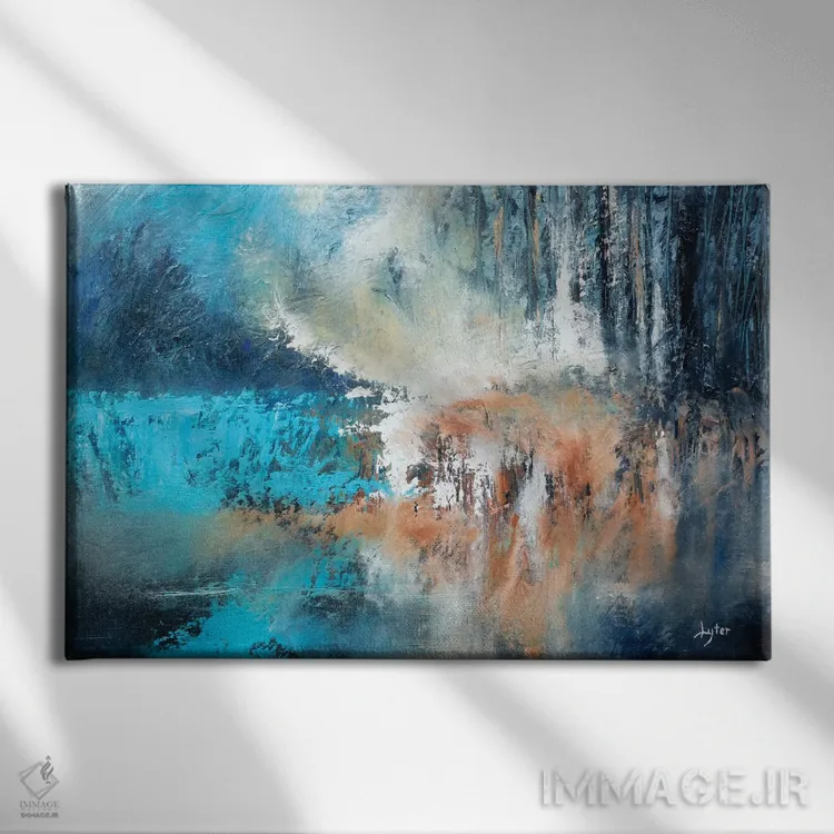 تابلو بر ساحلی دوردست اثر کریستوفر لیتر - نمای روبهرو روی دیوار