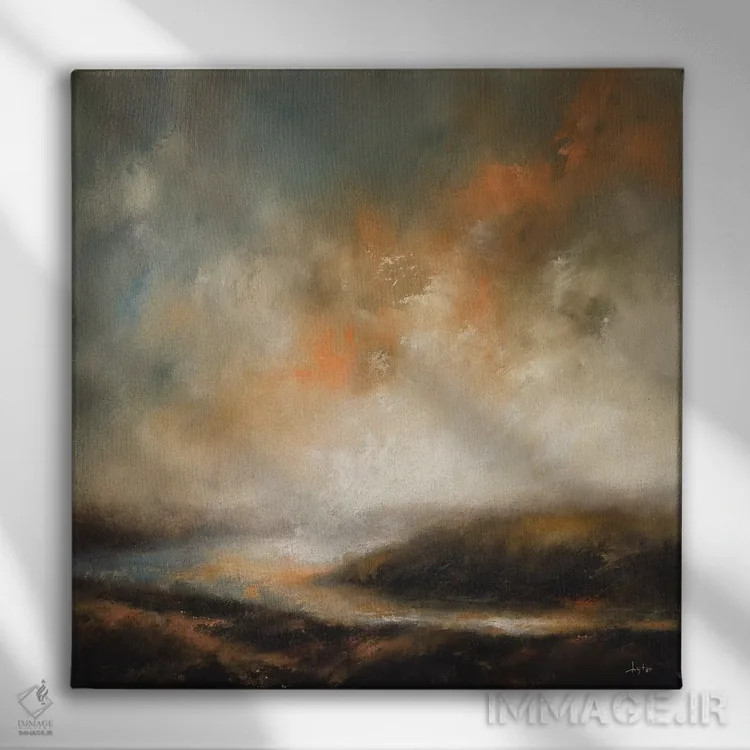 تابلو آخرینِ آنچه گذشته است اثر کریستوفر لیتر - نمای روبهرو روی دیوار