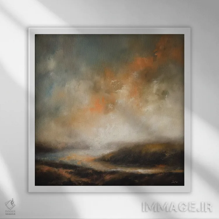 تابلو آخرینِ آنچه گذشته است اثر کریستوفر لیتر - نمای قابدار سفید