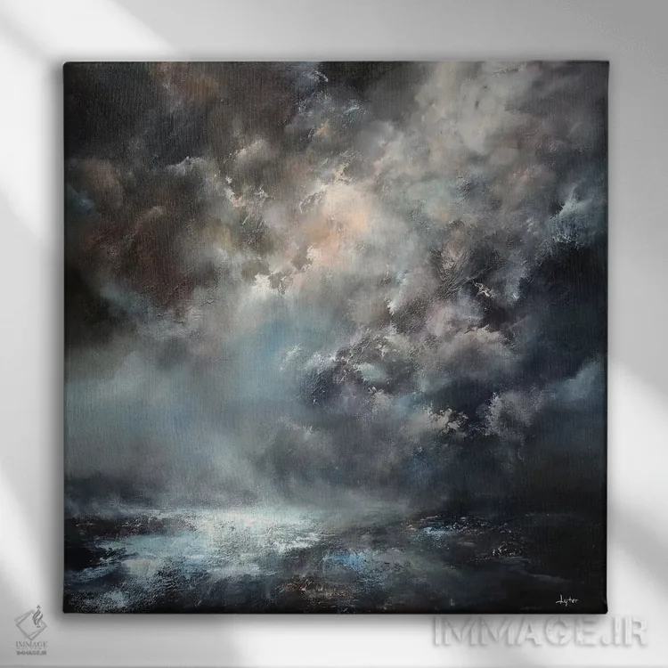 تابلو خورشید لبخند خواهد زد اثر کریستوفر لیتر - نمای روبهرو روی دیوار