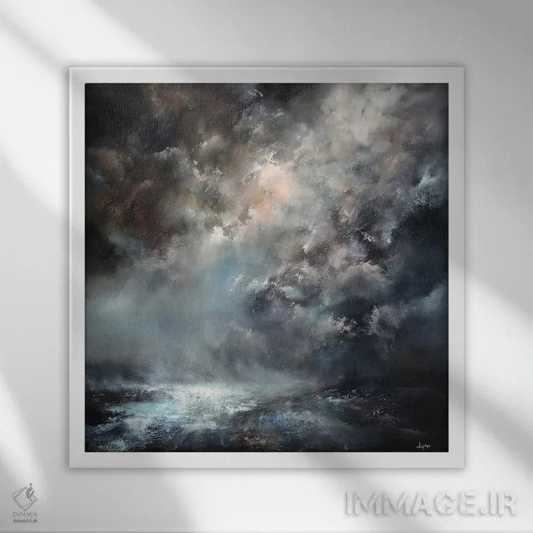 تابلو خورشید لبخند خواهد زد اثر کریستوفر لیتر - نمای قابدار سفید