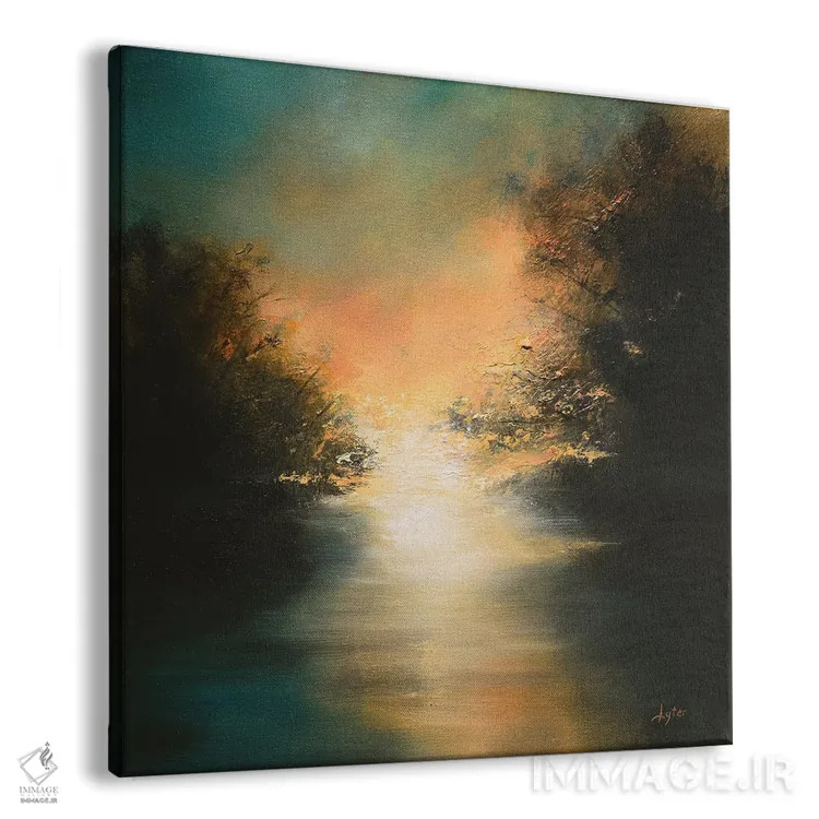 تابلو جایی پشتِ صبح اثر کریستوفر لیتر - نمای پرسپکتیو محصول