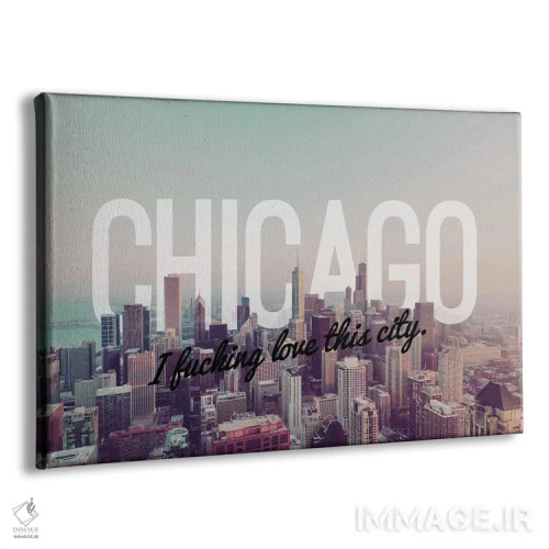 تابلو عشق شیکاگو اثر فایو بای فایو کالکتیو - نمای پرسپکتیو محصول