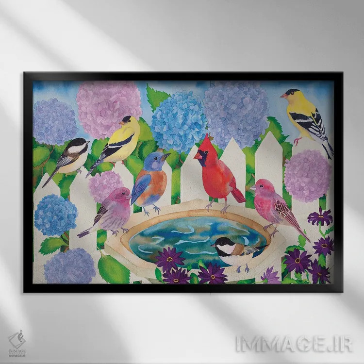 تابلو آبگیر اثر کاریسا لومینس - نمای قابدار مشکی