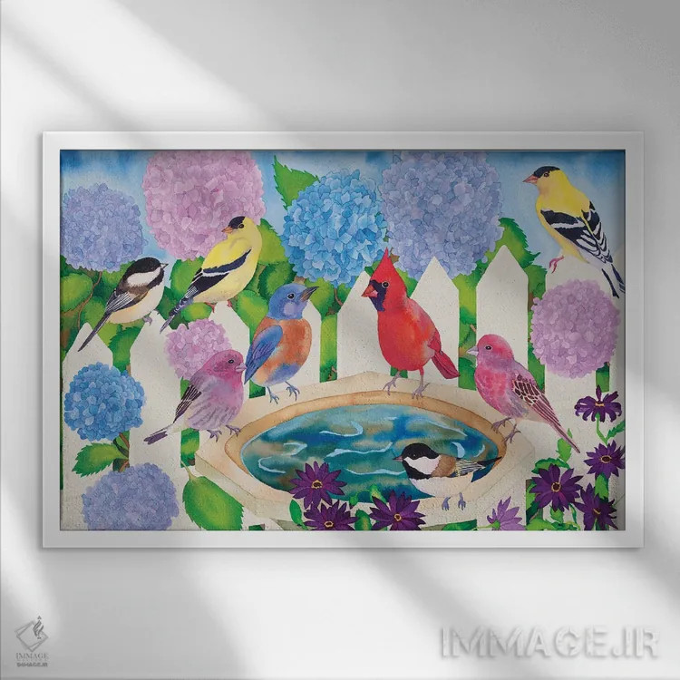 تابلو آبگیر اثر کاریسا لومینس - نمای قابدار سفید