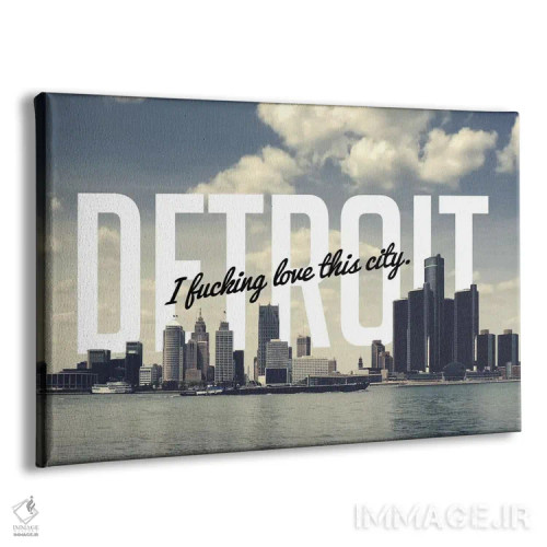 تابلو عشق دیترویت اثر فایو بای فایو کالکتیو - نمای پرسپکتیو محصول