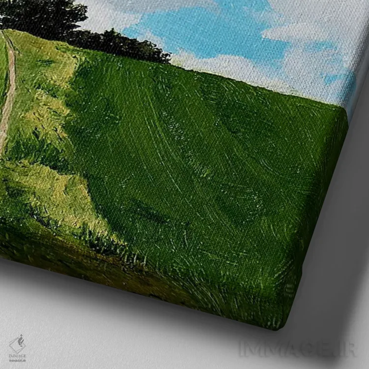 تابلو بیشتر هم هست اثر کولمن سنکال - نمای نزدیک بافت بوم